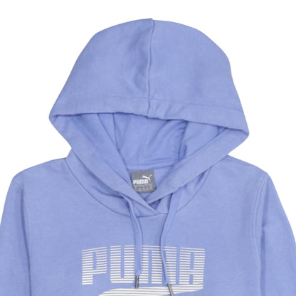 Womens UK Size 12 PUMA Blue Pullover Hoodie