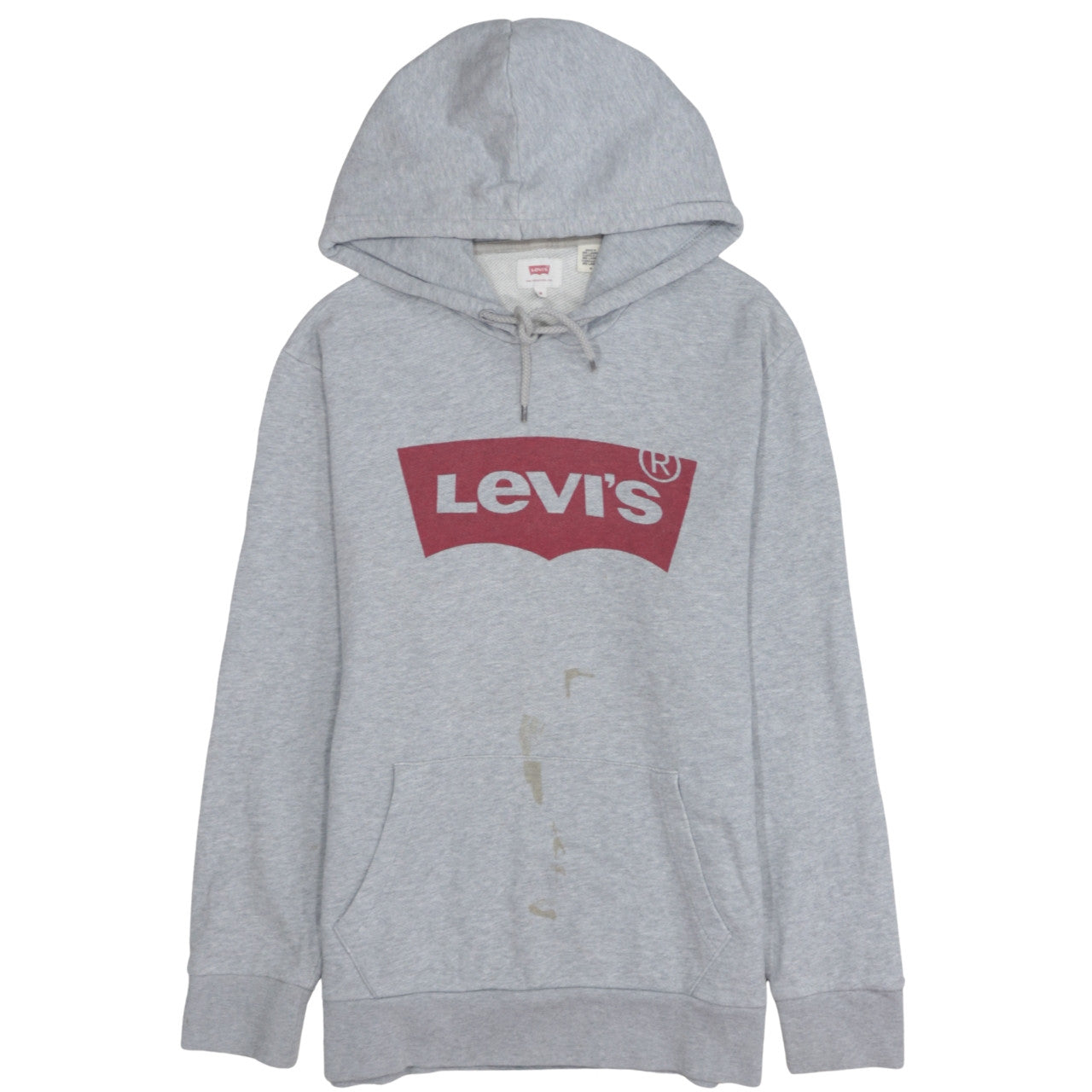 Mens UK Size M Levi's Grey Pullover Hoodie