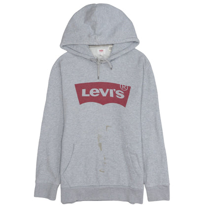 Mens UK Size M Levi's Grey Pullover Hoodie
