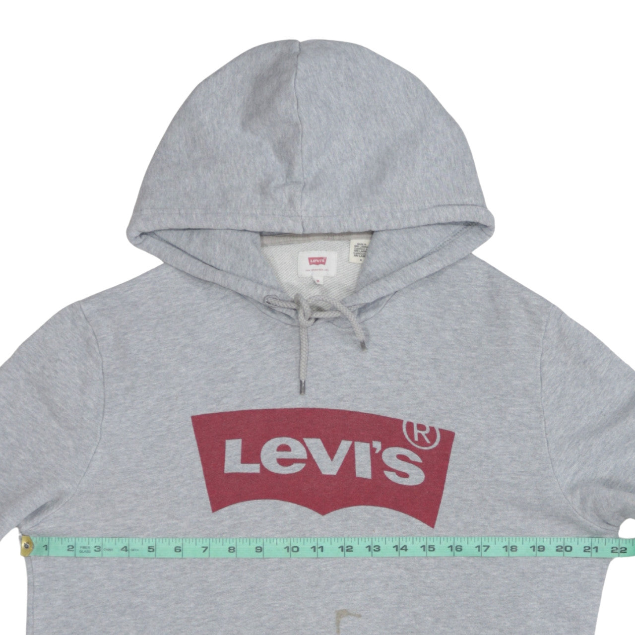 Mens UK Size M Levi's Grey Pullover Hoodie