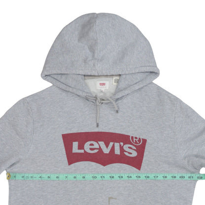 Mens UK Size M Levi's Grey Pullover Hoodie
