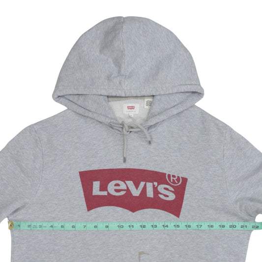 Mens UK Size M Levi's Grey Pullover Hoodie
