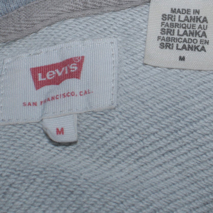 Mens UK Size M Levi's Grey Pullover Hoodie