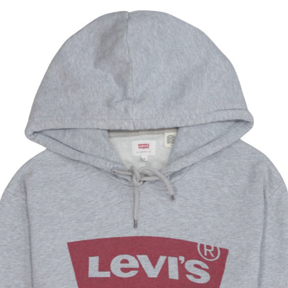 Mens UK Size M Levi's Grey Pullover Hoodie