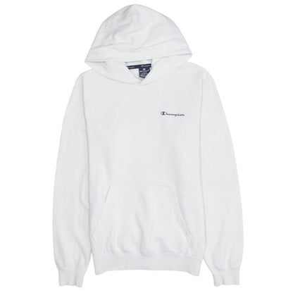 Mens UK Size L Champion White Pullover Hoodie