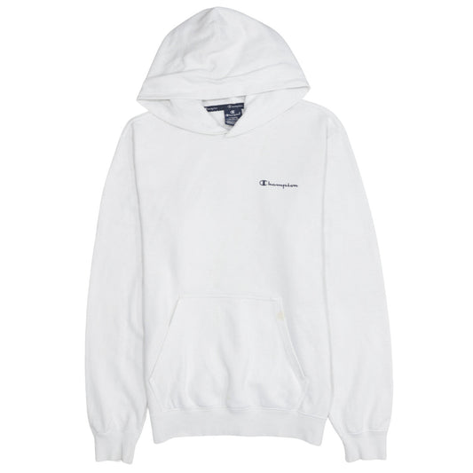Mens UK Size L Champion White Pullover Hoodie