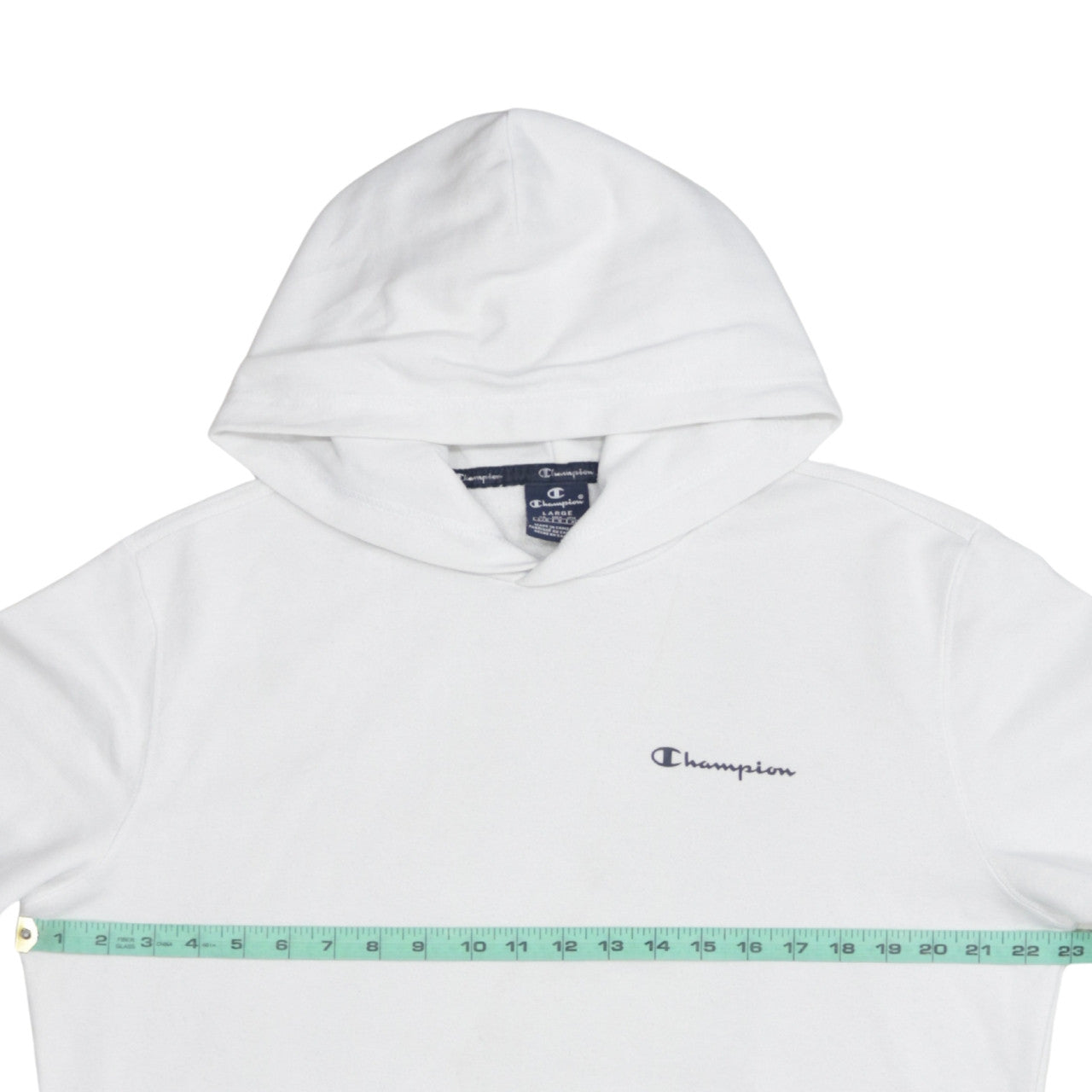 Mens UK Size L Champion White Pullover Hoodie
