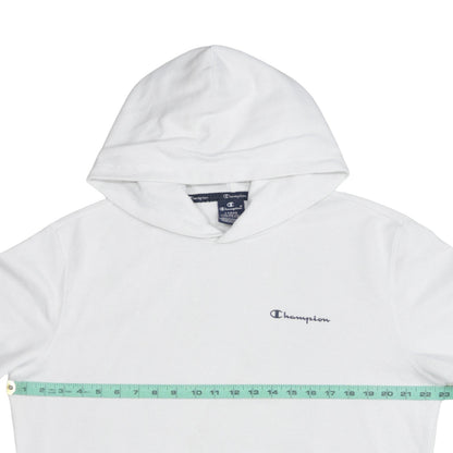 Mens UK Size L Champion White Pullover Hoodie