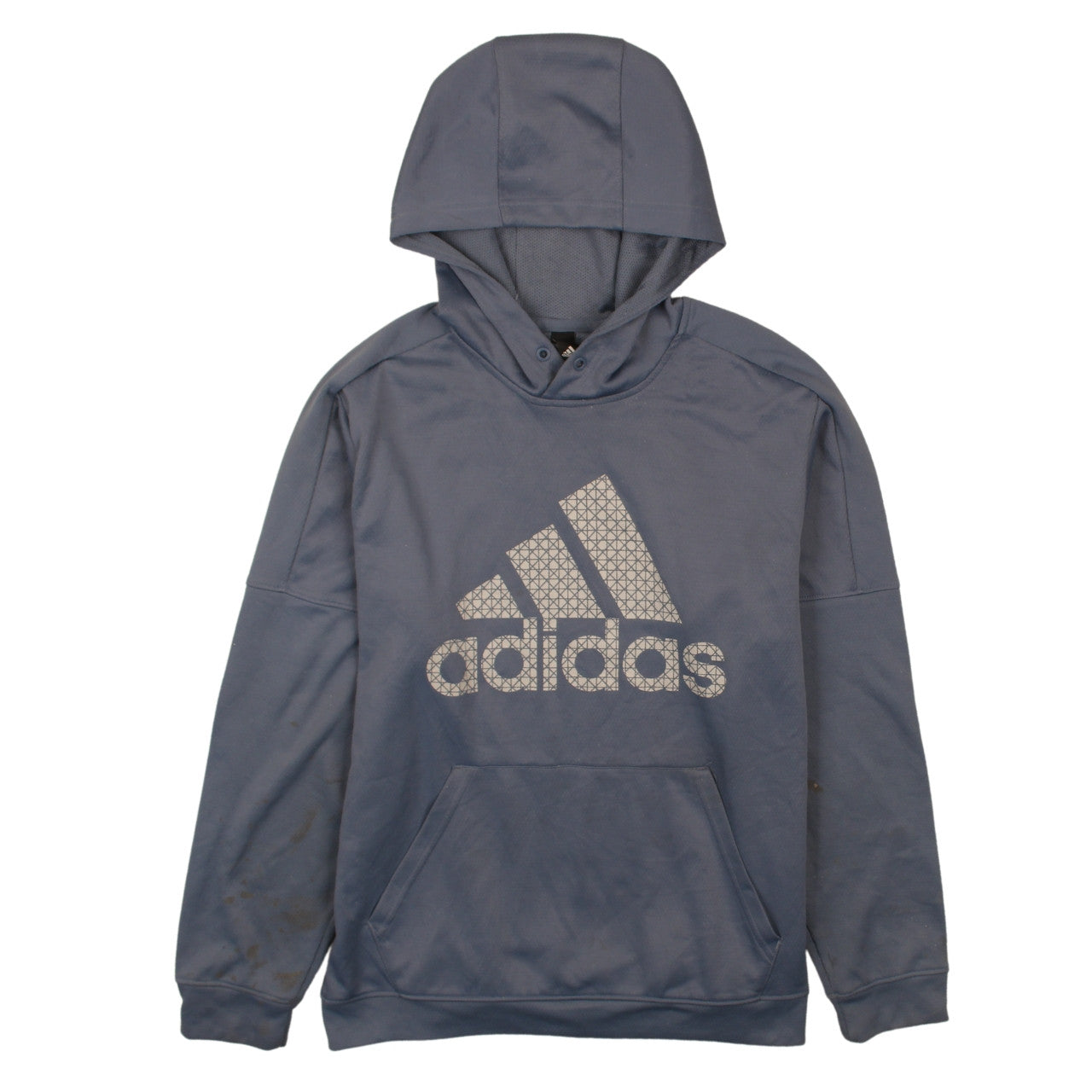 Mens UK Size L adidas Blue Pullover Hoodie