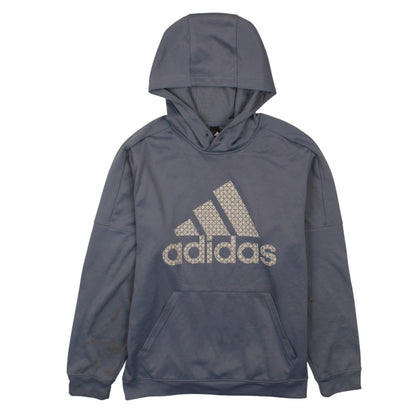 Mens UK Size L adidas Blue Pullover Hoodie