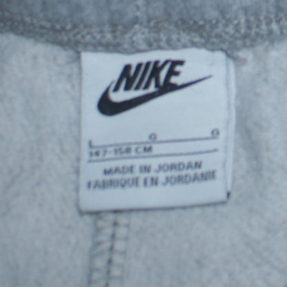 Nike Boys Grey Jogger Sweatpants L 147-158cm Elastic Waist Pockets