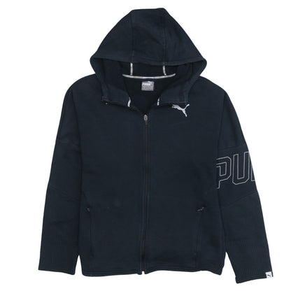 Mens UK Size S PUMA Black Full Zip Hoodie