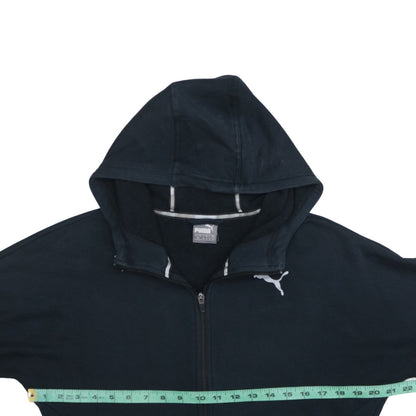 Mens UK Size S PUMA Black Full Zip Hoodie