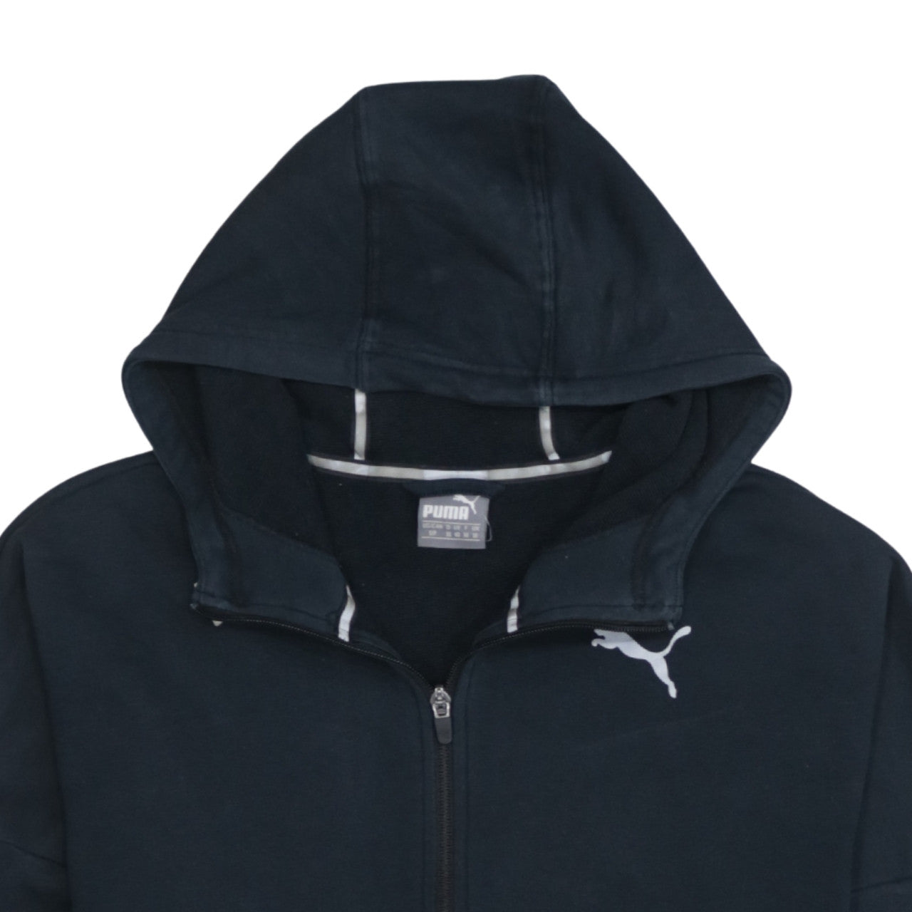 Mens UK Size S PUMA Black Full Zip Hoodie