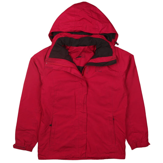 Womens UK Size S Helly Hansen Red Rain Coat