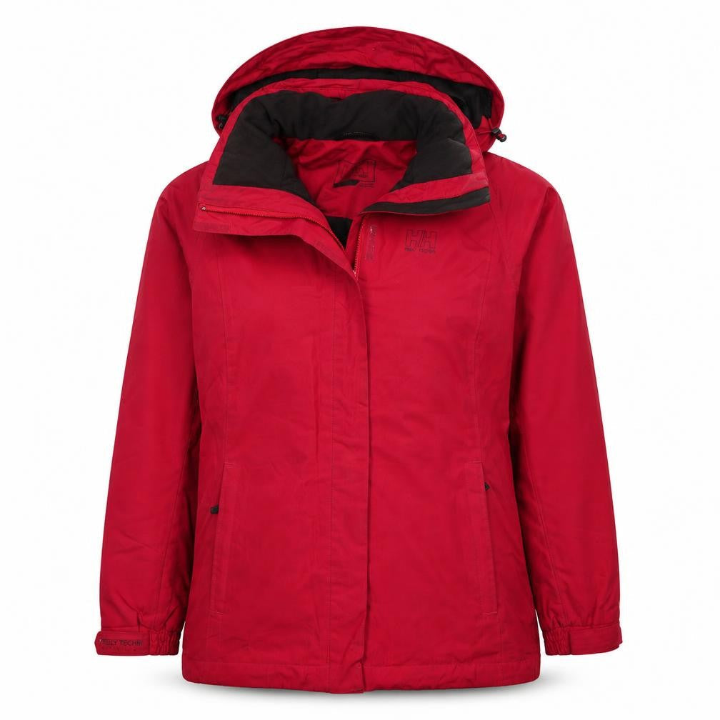 Womens UK Size S Helly Hansen Red Rain Coat