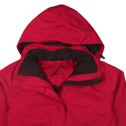 Womens UK Size S Helly Hansen Red Rain Coat