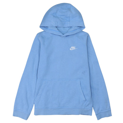 Nike Boys Blue Pullover Hoodie L 147-158cm Logo Fleece Long Sleeve Sweatshirt