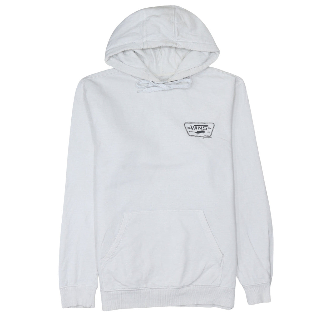 Mens UK Size M VANS White Pullover Hoodie