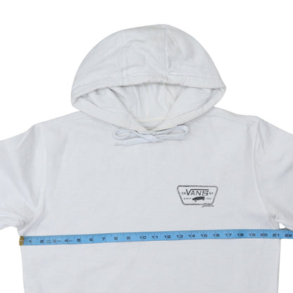 Mens UK Size M VANS White Pullover Hoodie