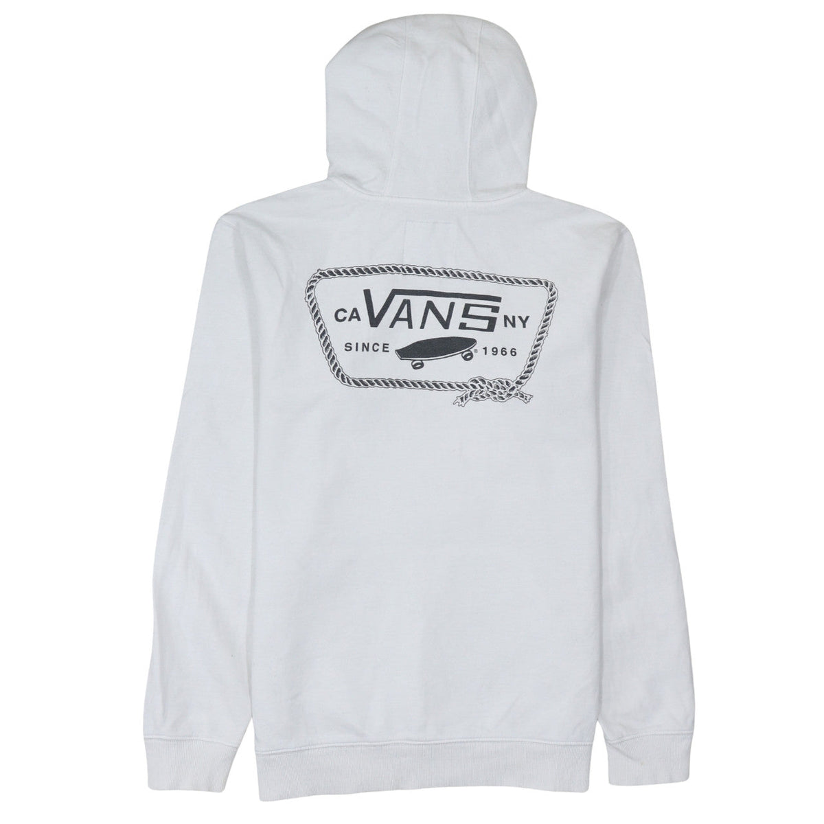 Mens UK Size M VANS White Pullover Hoodie