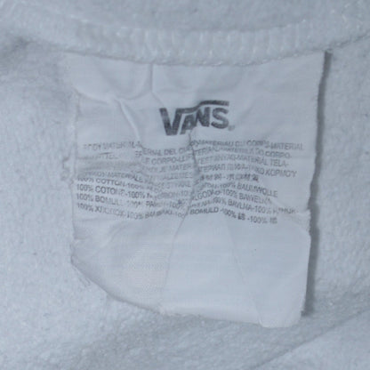 Mens UK Size M VANS White Pullover Hoodie