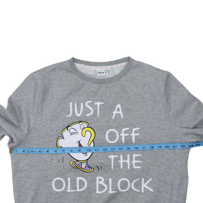 Womens UK Size L Disney Grey Pullover Sweatshirt