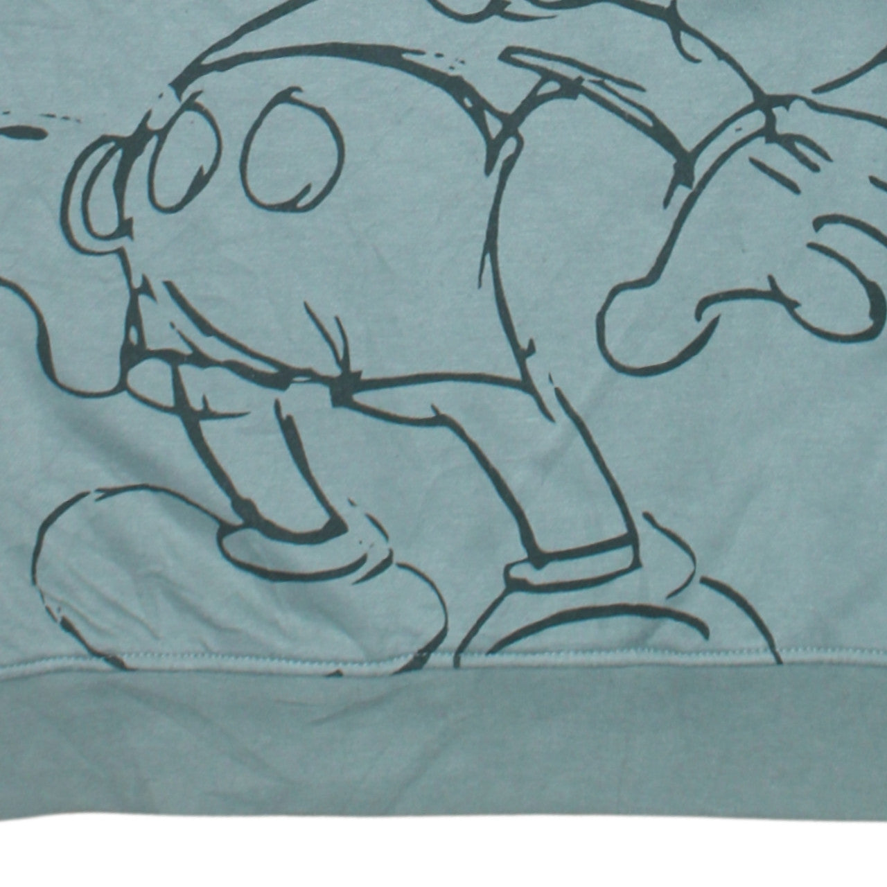 Womens UK Size 2XS Disney Green Pullover Sweatshirt