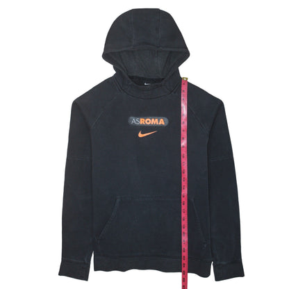 Nike Boys Black AS Roma Pullover Hoodie XL Fleece Football Sweatshirt