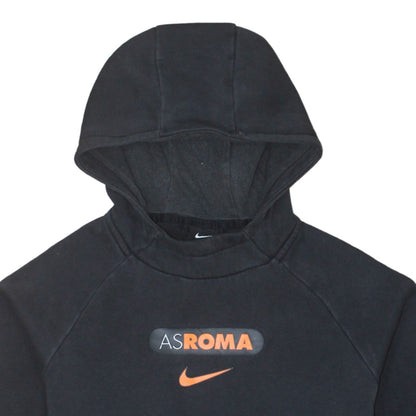 Nike Boys Black AS Roma Pullover Hoodie XL Fleece Football Sweatshirt