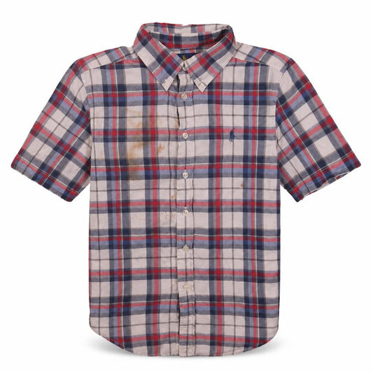 Boys UK Size 10-12 Years Ralph Lauren Multicoloured Basic Button-Up