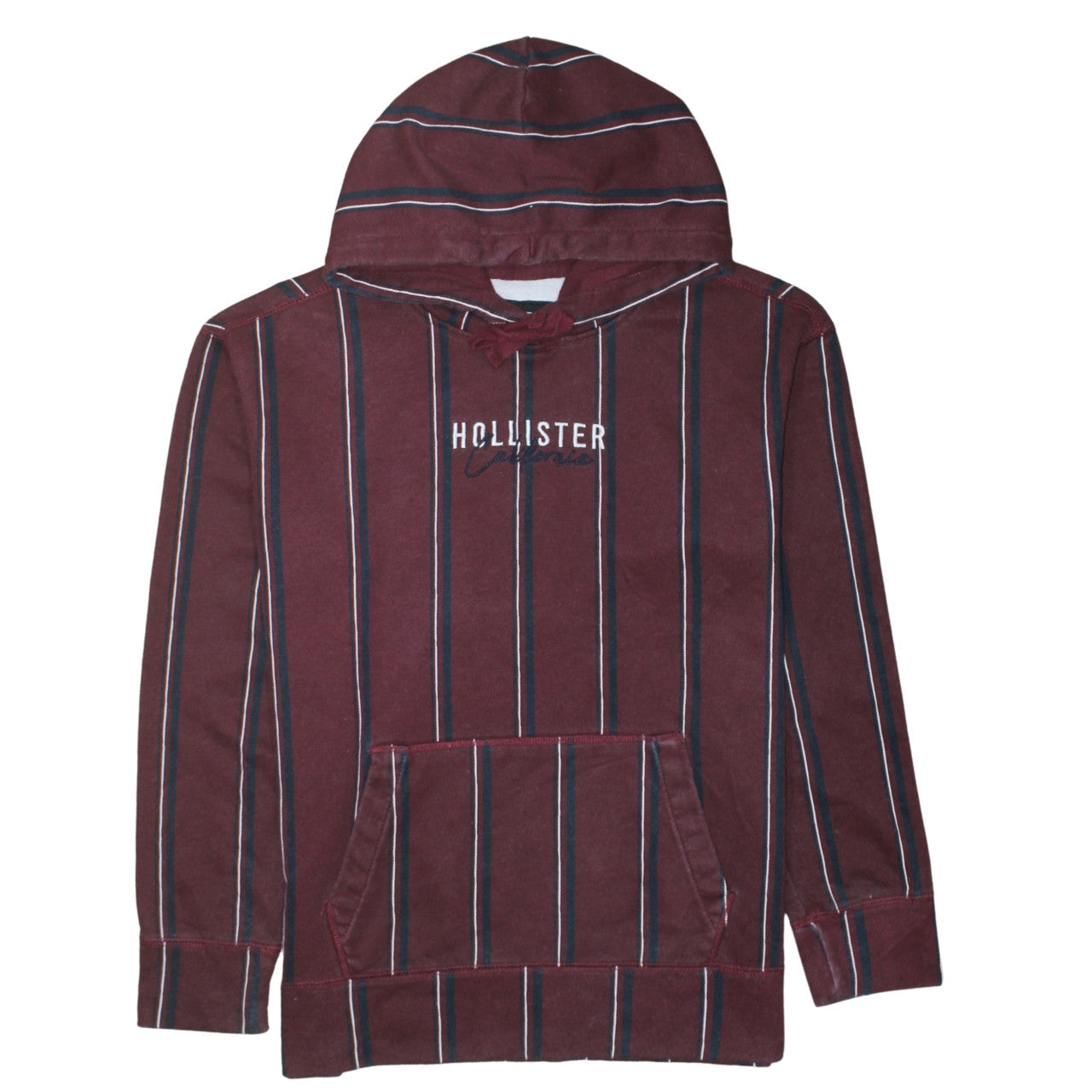 Mens UK Size S Hollister Red Pullover Hoodie