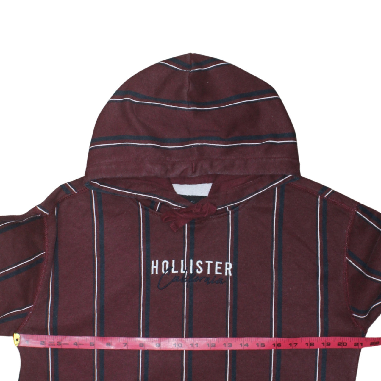 Mens UK Size S Hollister Red Pullover Hoodie