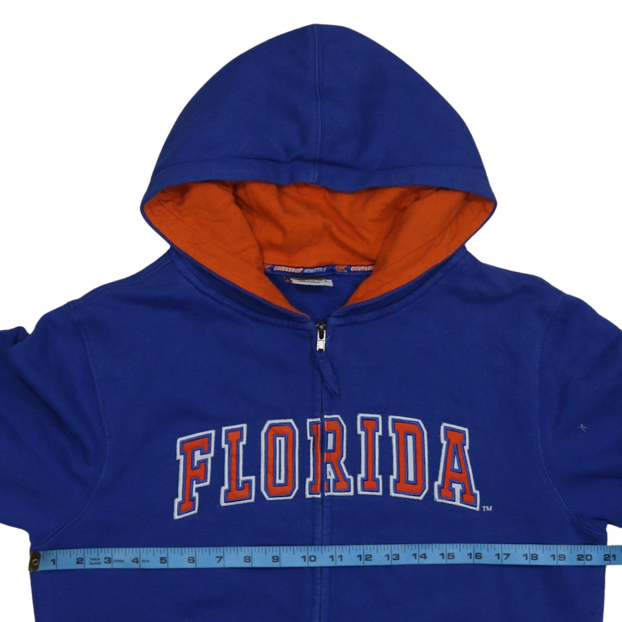 Boys UK Size 16 Years Colosseum Athletics Blue Full Zip Hoodie