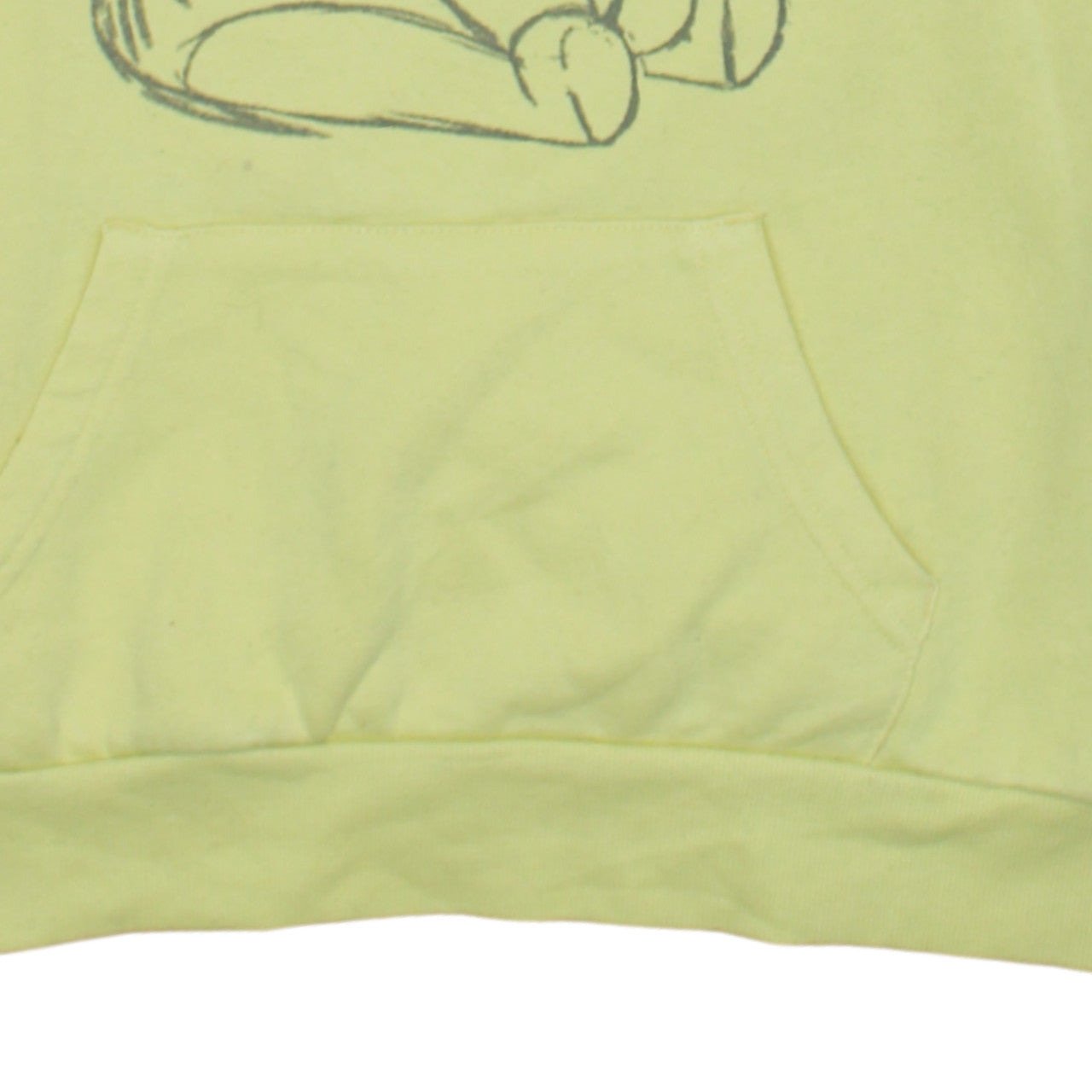 Womens UK Size 2XS Primark Yellow Pullover Hoodie