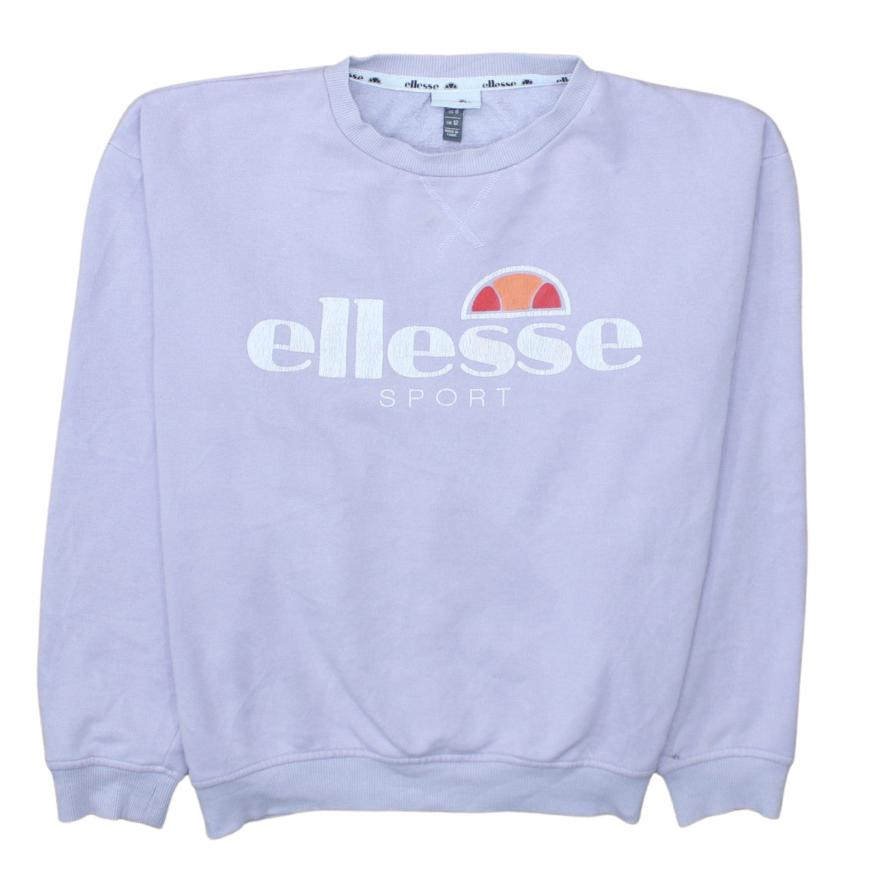 Womens UK Size 12 ellesse Purple Pullover Sweatshirt