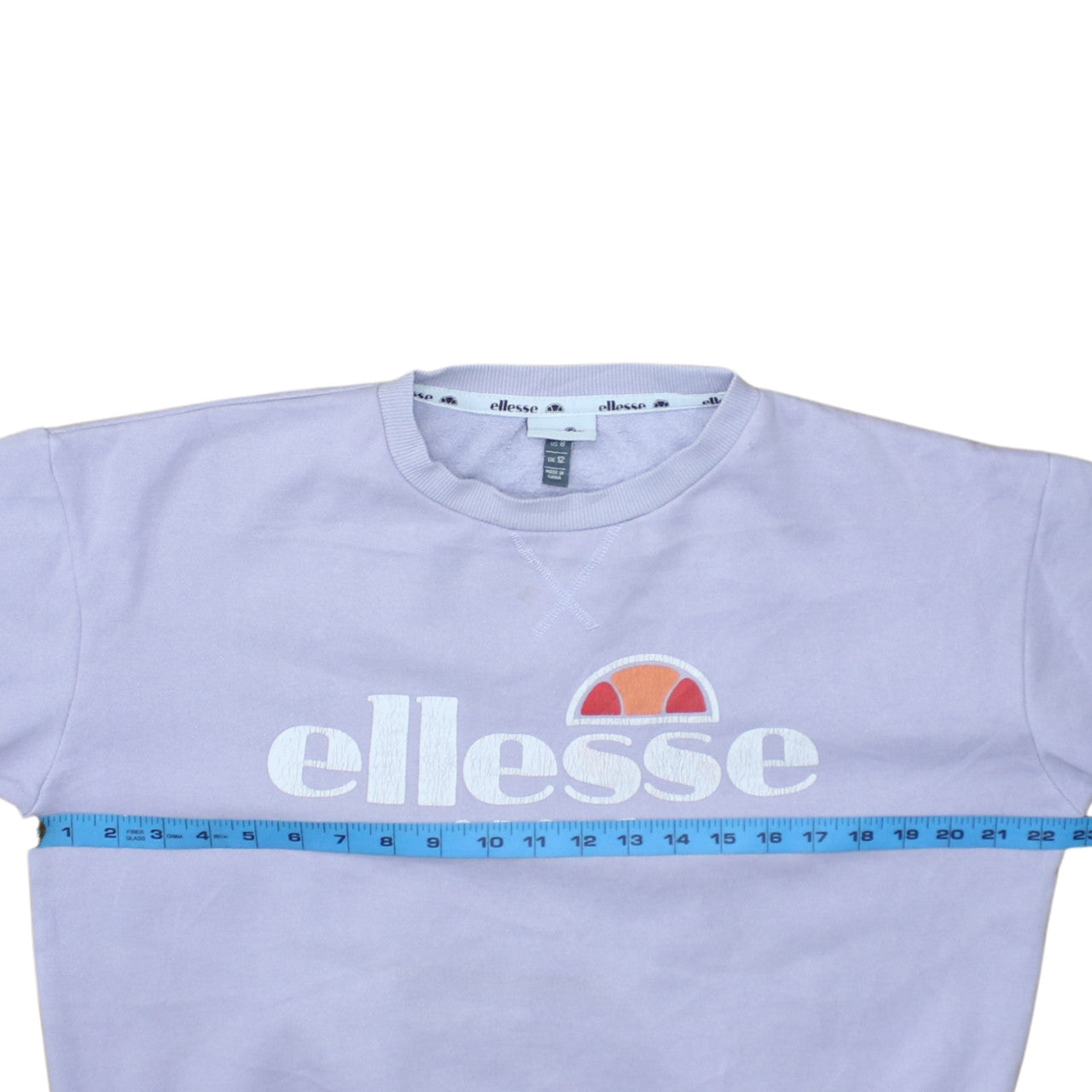 Womens UK Size 12 ellesse Purple Pullover Sweatshirt