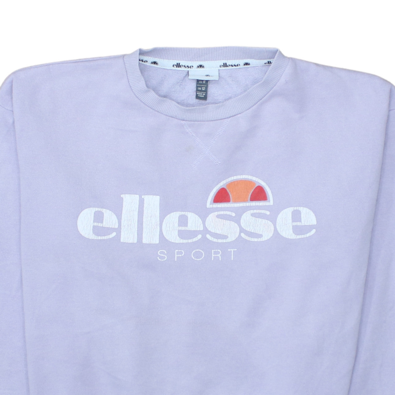 Womens UK Size 12 ellesse Purple Pullover Sweatshirt