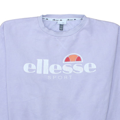Womens UK Size 12 ellesse Purple Pullover Sweatshirt