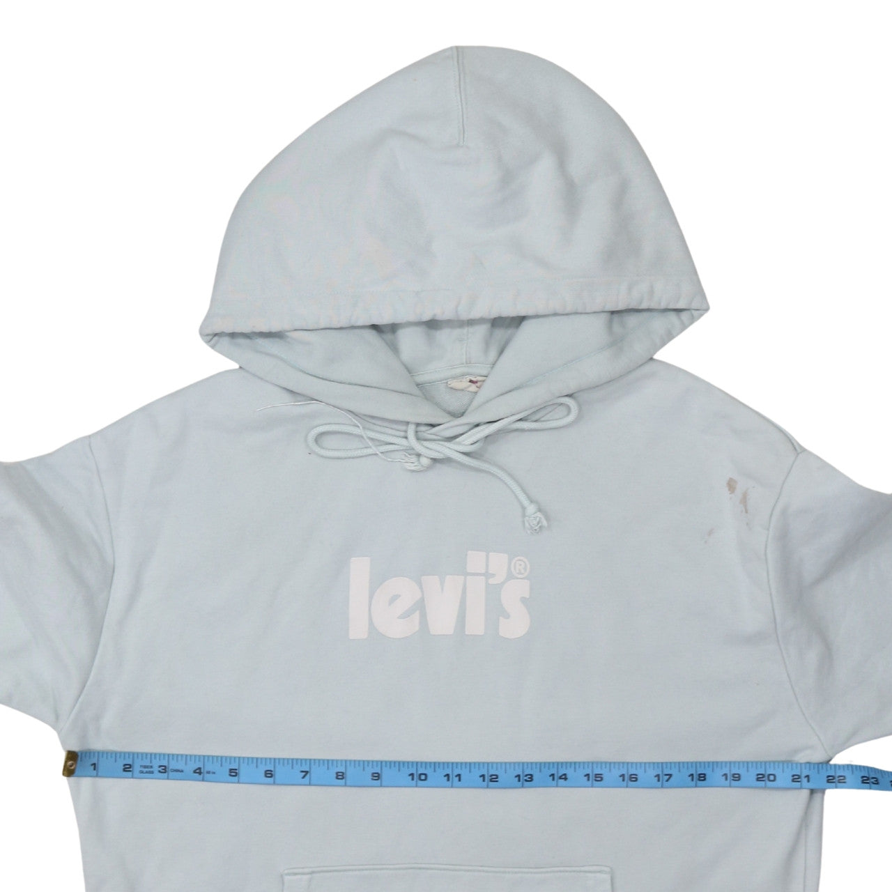 Mens UK Size M Levi's Blue Pullover Hoodie