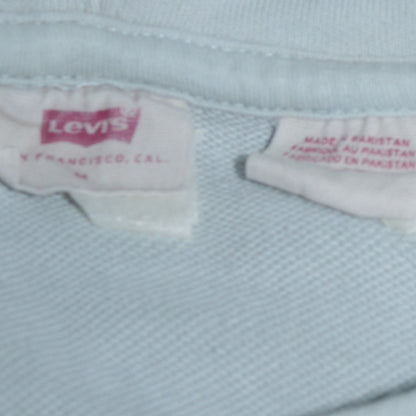 Mens UK Size M Levi's Blue Pullover Hoodie