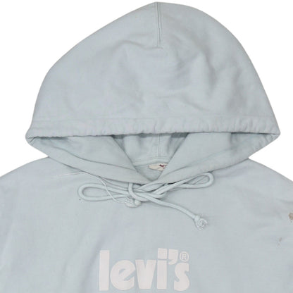 Mens UK Size M Levi's Blue Pullover Hoodie