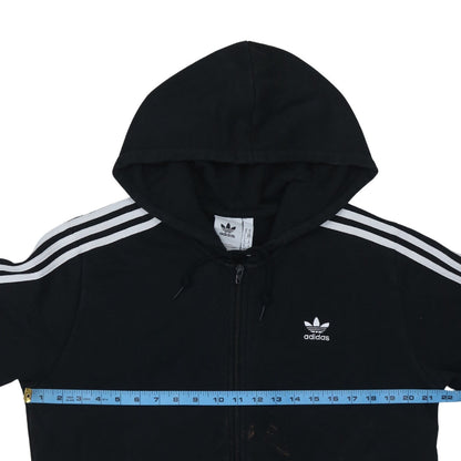 Mens UK Size M adidas Black Full Zip Hoodie