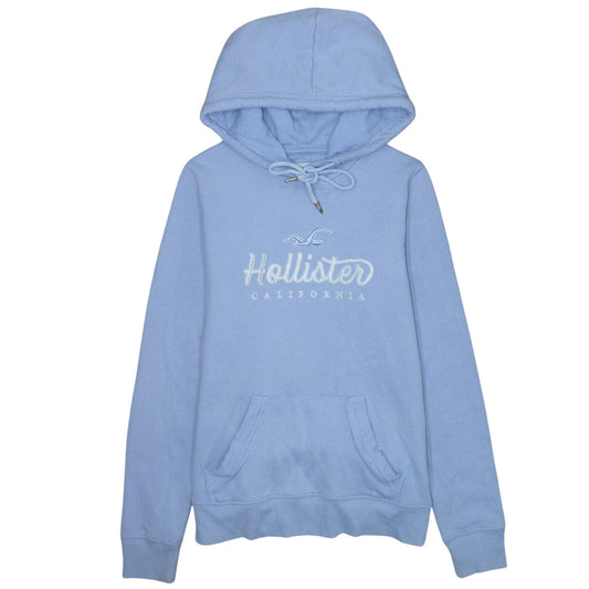 Womens UK Size XS Hollister Blue Pullover Hoodie