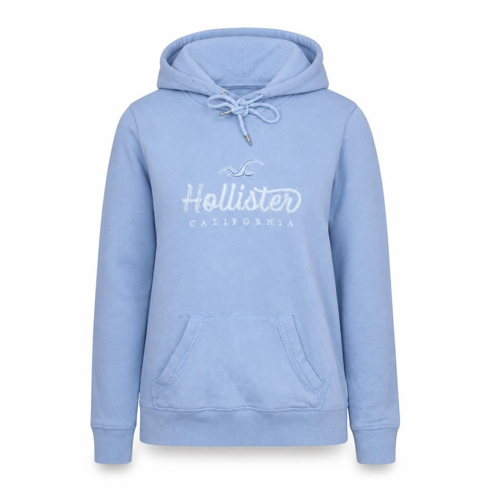 Womens UK Size XS Hollister Blue Pullover Hoodie