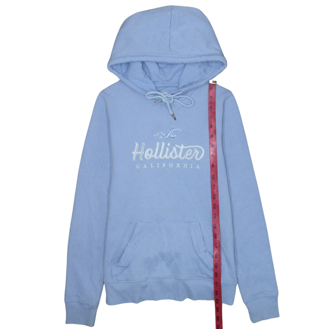 Womens UK Size XS Hollister Blue Pullover Hoodie