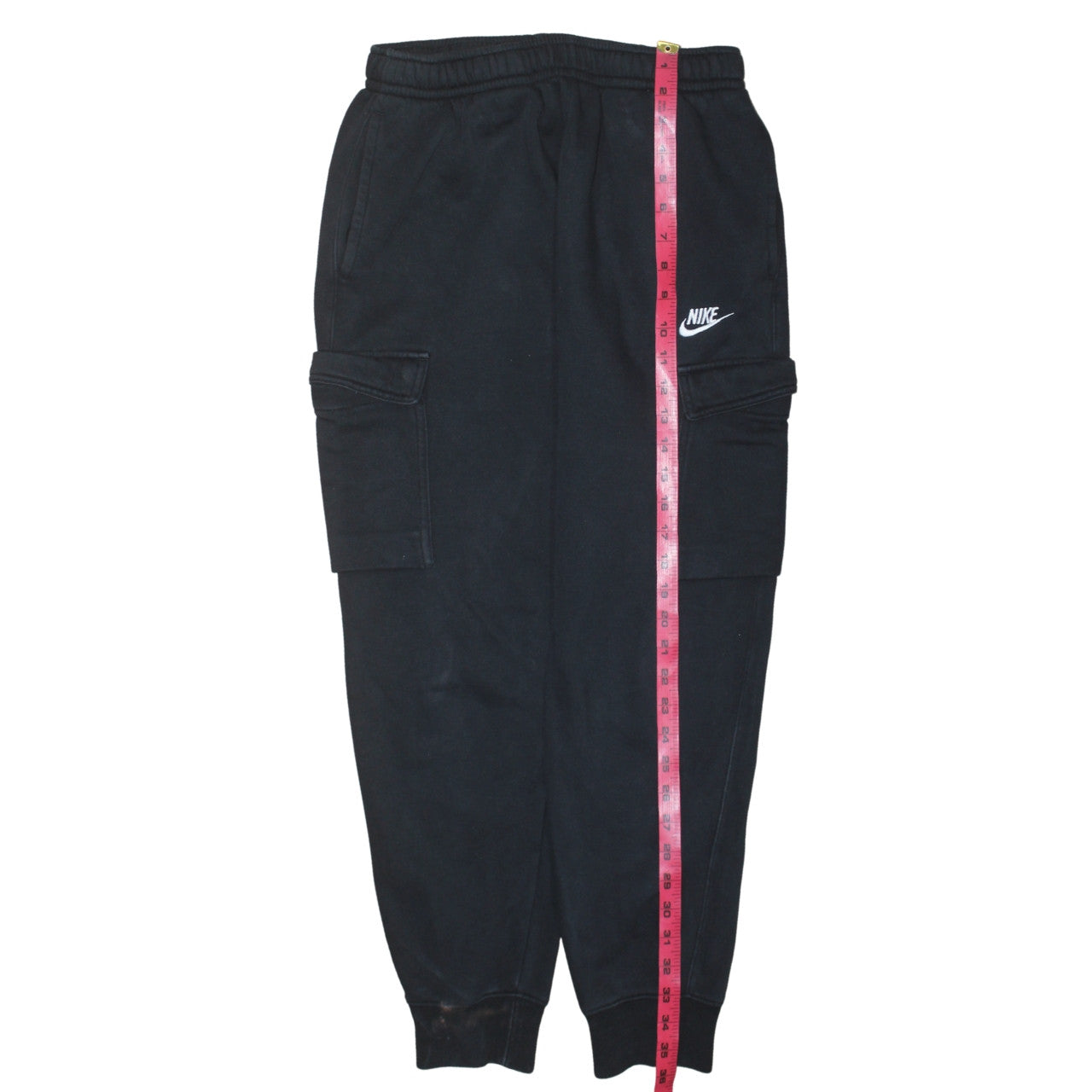 Mens UK Size S Nike Regular Fit Jogger Black Trousers