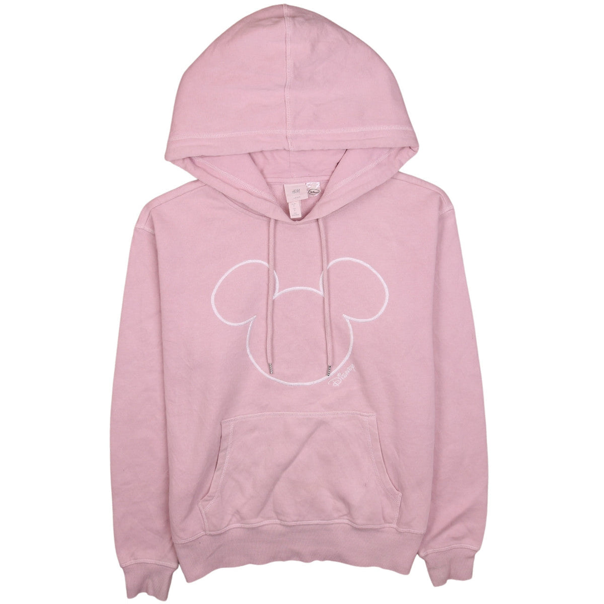 Womens UK Size S H&M Pink Pullover Hoodie