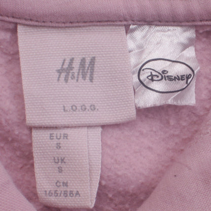 Womens UK Size S H&M Pink Pullover Hoodie