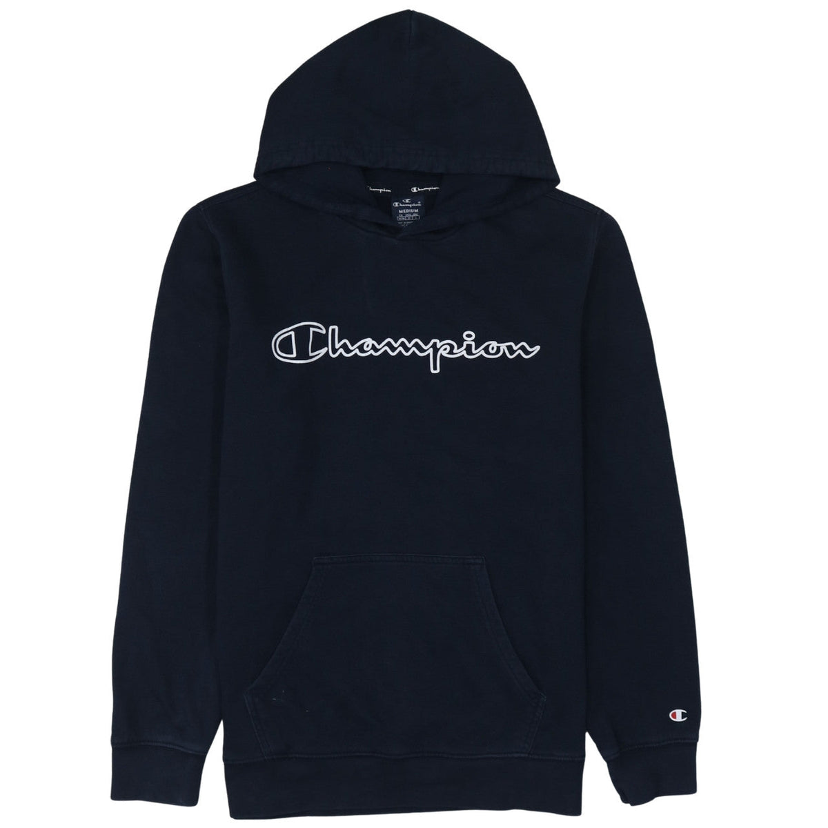 Mens UK Size M Champion Blue Pullover Hoodie